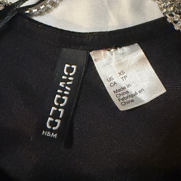 H&M Black Velvet Mini Dress - Picture 5 of 6